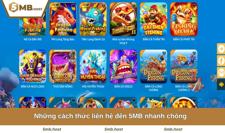 Những cách thức liên hệ đến 5MB nhanh chóng