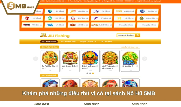 Khám phá những điều thú vị có tại sảnh Nổ Hũ 5MB